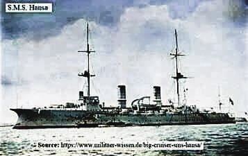 S.M.S. Hansa as a training ship
